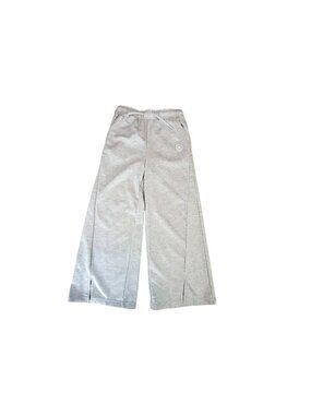 Converse Girls High-Rise Wide-Leg Sweatpants Size M Light Smoke Gray Heather